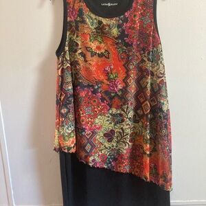 Laura HLavac Multicolor Floral Paisley Tank